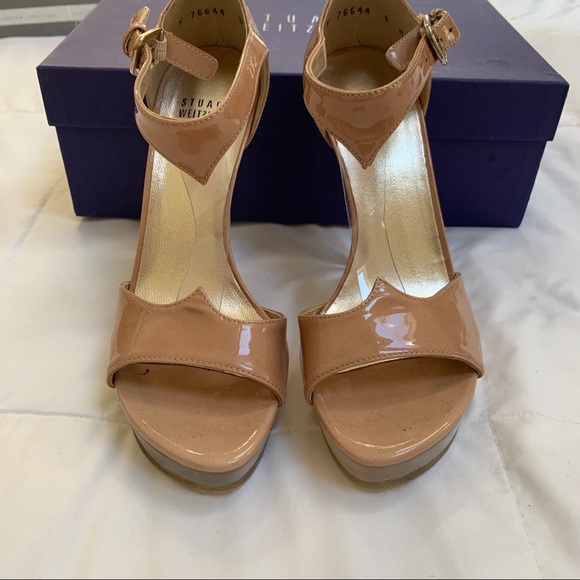 Stuart Weitzman Adobe Aniline patent clear heels - Picture 11 of 11